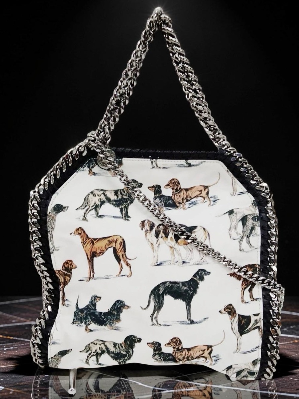 Stella McCartney Fallabella Dog Print Shoulder/Crossbody Bag 😍🐾❤️‍🔥